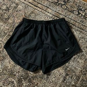 All black Nike tempo short. Size M.